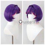 Overwatch D.Va Hanzo Juno Dark Brown Purple Styled Cosplay Wig