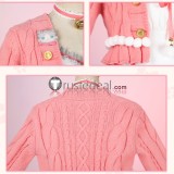Love Live! Nozomi Tojo Lovely Scottish Fold Pink Dress Cosplay Costume