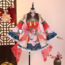 Love Live! Honoka Kousaka Hanfu Flowers Spring Festival Dress Cosplay Costume