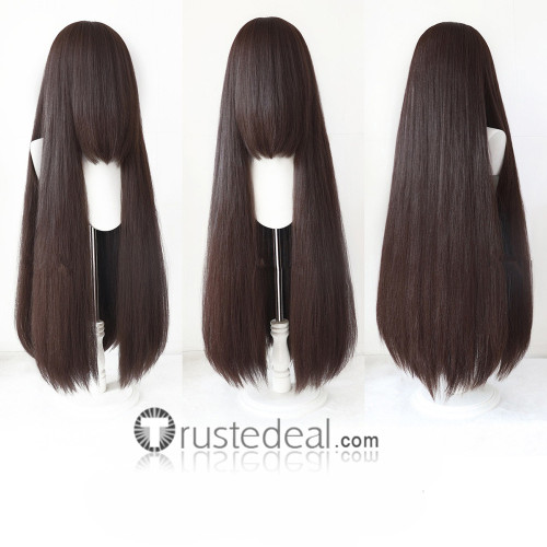 Versatile Thickened Hair Volume White Gray Black Cosplay Wigs 100cm