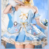 Love Live Eli Ayase True Arabesque Ballet Blue White Dress Cosplay Costume