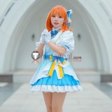 Love Live Aqours The Ninth 9th Anniversary Takami Chika Watanabe You Blue White Dress Cosplay Costume