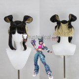 Overwatch LE SSERAFIM Mercy Juno Mei Junker Queen Blonde Golden Pink Styled Cosplay Wig