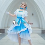 Love Live Aqours The Ninth 9th Anniversary Takami Chika Watanabe You Blue White Dress Cosplay Costume