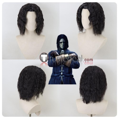 Dark Souls 3 Fire Keeper Orbeck of Vinheim Grey Black Styled Cosplay Wig