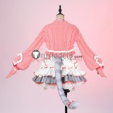 Love Live! Nozomi Tojo Lovely Scottish Fold Pink Dress Cosplay Costume