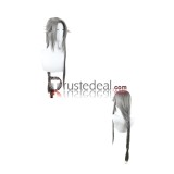 Dark Souls 3 Fire Keeper Orbeck of Vinheim Grey Black Styled Cosplay Wig
