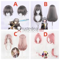 Honkai Star Rail HSR Trailblazer Male Female Protagonist Jiaoqiu Rappa Black Grey Pink Cosplay Wig