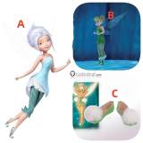The Pirate Fairy Secret of the Wings Periwinkle Tinker Bell Peri Tink Cosplay Shoes Boots