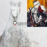 Arknights Rosa Роса Ji Blue Poison Hoederer Grey Pink Cosplay Wig