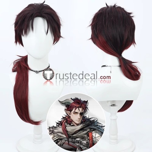 Arknights Rosa Роса Ji Blue Poison Hoederer Grey Pink Cosplay Wig