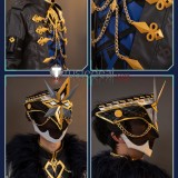 Genshin Impact II Capitano The Captain Black Grey Set Cosplay Costume