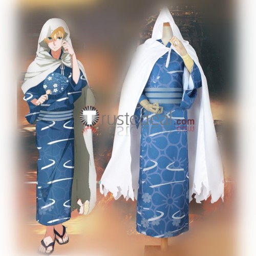 Touken Ranbu Yamanbagiri Kunihiro Blue Kimono Cosplay Costume