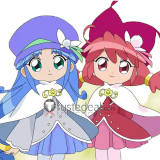Fushigiboshi no Futagohime Twin Princess of Wonder Planet Rein Fine Pink Blue Uniform Cosplay Costume