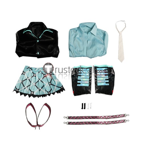 Vocaloid Hatsune Miku IF Version Black Blue Cosplay Costume