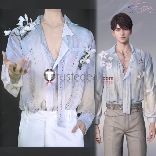 Love and Deepspace Caleb Spring Daily Blouse Shirt Cosplay Costume