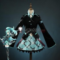 Vocaloid Hatsune Miku IF Version Black Blue Cosplay Costume