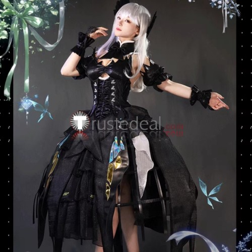 Punishing Gray Raven Liv Dreamcatcher Butterflies Lolita Dress Purple Black Cosplay Costume