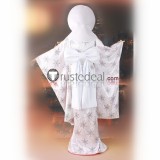 Vocaloid Miku Ichigo Shiromuku Snow 2013 White Kimono Cosplay Costume Custom Size