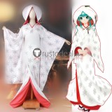 Vocaloid Miku Ichigo Shiromuku Snow 2013 White Kimono Cosplay Costume Custom Size