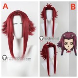 YuGiOh GX 5D Akiza Izinski Wine Red Styled Cosplay Wig