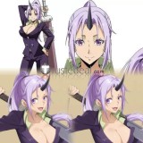 That Time I Got Reincarnated as a Slime Shion Purple Ponytail Styled Cosplay Wig