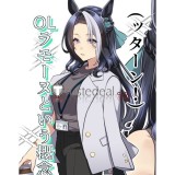 Uma Musume Pretty Derby Mejiro Ramonu Super Creek Fine Motion Brown Black Styled Cosplay Wig