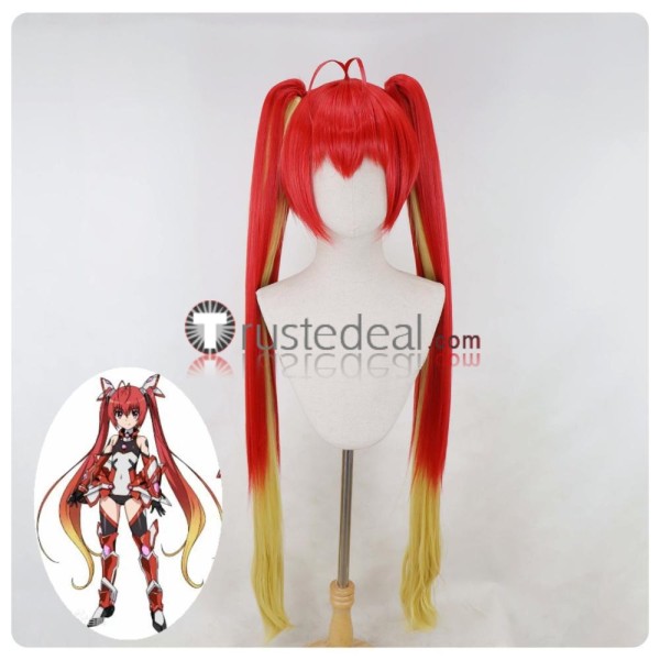 OreTwi Gonna be the Twintail Ore Twintail ni Narimasu Soji Mitsuka Red Yellow Ponytails Styled Cosplay Wig