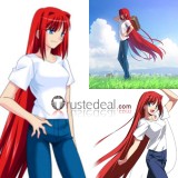 Tsukihime Aoko Aozaki Brown Red Styled Cosplay Wig