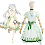 Frieren Beyond Journey's End KFC Collaboration Frieren Fern Stark Himmel Green Beige Cosplay Costume