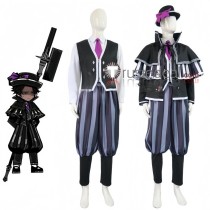 Limbus Company Oufi Assoc. South Section 3 Heathcliff Black Strips Cosplay Costume