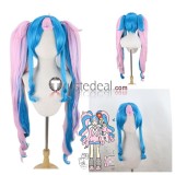 Pokemon feat. Hatsune Miku Project Voltage Mismagius Kricketune Jigglypuff Chatot Highlights Blue Pink Styled Cosplay Wig