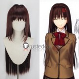 Tsukihime Aoko Aozaki Brown Red Styled Cosplay Wig