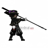 Limbus Company Oufi Assoc. South Section 3 Heathcliff Black Strips Cosplay Costume