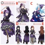 BanG Dream! Roselia Udagawa Ako Hikawa Sayo Imai Lisa Minato Yukina Shirokane Rinko Purple Dress Cosplay Costume