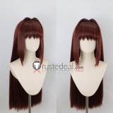 Tsukihime Aoko Aozaki Brown Red Styled Cosplay Wig