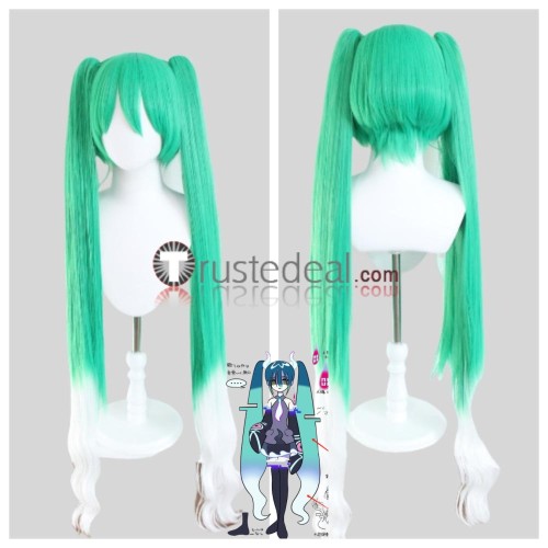 Pokemon feat. Hatsune Miku Project Voltage Mismagius Kricketune Jigglypuff Chatot Highlights Blue Pink Styled Cosplay Wig