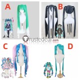 Pokemon feat. Hatsune Miku Project Voltage Mismagius Kricketune Jigglypuff Chatot Highlights Blue Pink Styled Cosplay Wig
