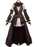 Final Fantasy XIV FF14 FFXIV Eden Healing Set Female Brown Cosplay Costume