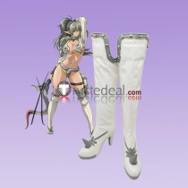 Queen's Blade Mercenary Echidna White Cosplay Shoes Boots