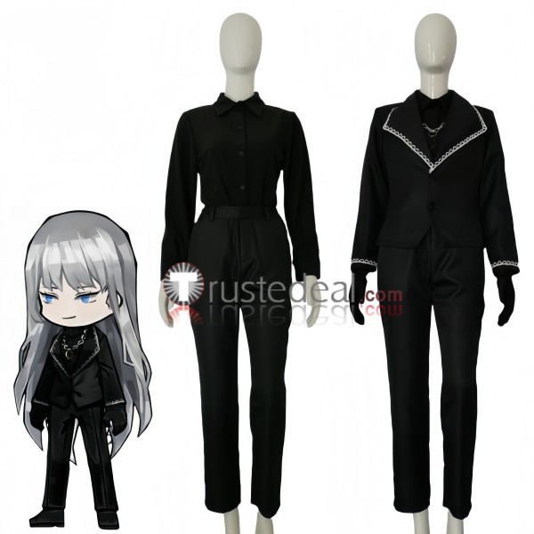 Library Of Ruina Angelica Black Suit Cosplay Costume