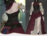 Final Fantasy XIV FF14 FFXIV Neo-Ishgardian Maiming Set Female Red Steampunk Cosplay Costume