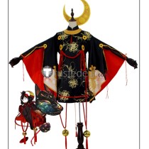 Onmyoji Arena Menreiki Awakened Black Red Cosplay Costume