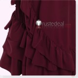 Final Fantasy XIV FF14 FFXIV Neo-Ishgardian Maiming Set Female Red Steampunk Cosplay Costume