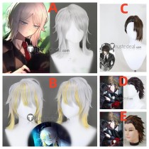 Limbus Company Gregor Faust Silver Brown Styled Cosplay Wig