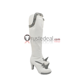 Queen's Blade Mercenary Echidna White Cosplay Shoes Boots