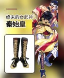 Shuumatsu no Valkyrie Record of Ragnarok Qin Shi Huang Beelzebub Cosplay Shoes Boots