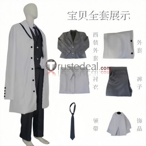 Library Of Ruina Hokma Black Suit Cosplay Costume