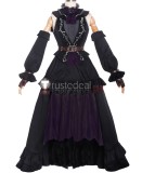 Final Fantasy XIV FF14 FFXIV Eden Set Female Black Cosplay Costume