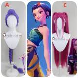 KPop Demon Hunters Film Rumi Mira Zoey Blue Black Pink Purple Styled Cosplay Wig